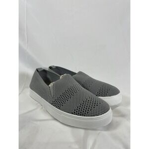 STUDIO 1886 Women Gray Knit Slip On Sneakers Comfort Casual Shoes Size 9